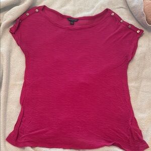 Women's Pink Top with Button Detail